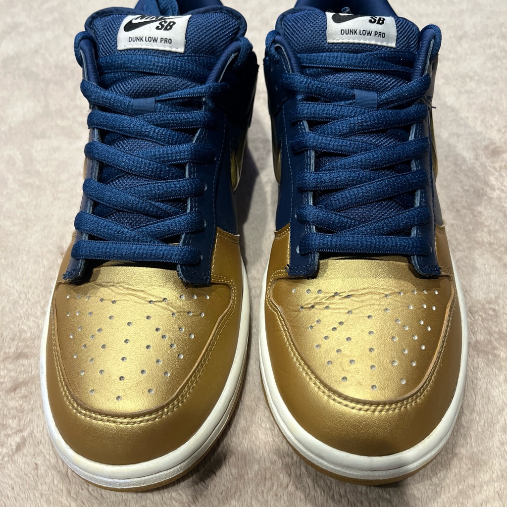 Supreme X Nike Dunk Metallic Gold Us-9.5